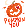 Halloween-Kürbis mit Herz