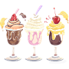 Eiscreme Eisbecher Grafik