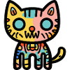 Halloween Zombie Katze Bunt