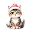 Warmes Weihnachtskätzchen