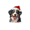 Weihnachts-Australischer Schäferhund-Weihnachtsmütze