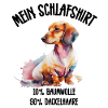 Dackel Schlafshirt Aquarell Hund