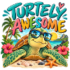 Turtely Awesome Beach Turtle