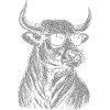 Bull mit Sonnenbrille