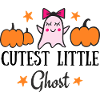 Chibi-Geist mit Kürbissen