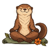 Otter beim Yoga