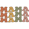 Retro Mama in warmen Tönen