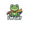 Schwul Frosch Regenbogenfahne