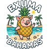 Exuma Bahamas Ananas Schwein