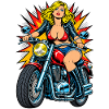 Biker-Mädchen