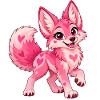 Kawaii Pink Coyote
