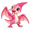 Kawaii Pink Pterodactyl