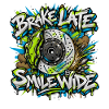 Bremse Zu Spät Graffiti Disk