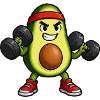Avocado Fitnesskraft im Gym