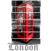 London Design mit Roter Telefonzelle Souvenir