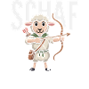 Bogenschütze Schaf - Bogenschießen Hobby