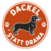 Dackel statt Drama Kreis-Logo