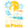 Tropischer Retro-Pool-Print