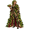 Blätterglanz Göttin im Blattenkleid