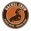 Dackel Crew Logo: Niedlicher Hundemotiv