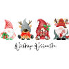 Vier Festliche Weihnachtswichtel