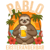 Pablo Ersteranderbar Faultier Bier Fun Motiv
