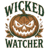 Wicked Watcher Pumpkin Design