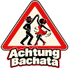 Achtung Bachata – Tanzpaar im Warnschild