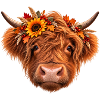 Autumn Highland Cow