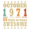 Originaler Oktober 1971 Retro-Stil
