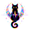 Minimalist Cat Heartbeat