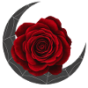 Rote Rose Mondkranz