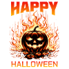 Happy Halloween Pumpkin Fire 
