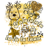 Goldglitzer Weihnachtszauber Reh
