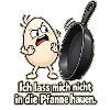 Frühstücksei wehrt sich