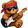 Teddy Bär Mit E Gitarre