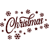 Christmas Script mit Schneeflocken
