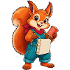 Eichhörnchen Handarbeitsheld Overalls