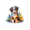 Weihnachts-Australian Shepherd-Welpe