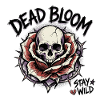Dead Bloom Skull Rose Tattoo