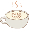 Latte Heart Cup Kunst