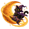 Zauberer-Katzen-Rakete
