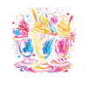 Eisbecher Vaporwave
