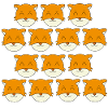 Süßes Fuchsgesicht