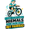 Unterschätze NIEMALS alten Mann mit Fahrrad