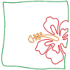 Hibiskus minimalistisch