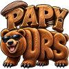 Papa Bear Wood stilisiert