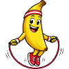 Bananen-Springseil Spaß