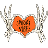 Spooky Vibes Herz aus Knochen