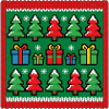 Ugly Christmas Pixel Strick Muster